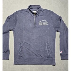 The College Of New Jersey TCNJ  Sweatshirt‎ Zip Medium League Sweater Blue